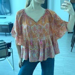 Calypso st. Barth Printed Silk Blouse